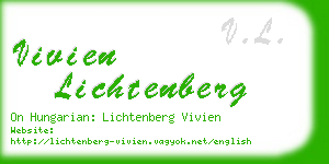 vivien lichtenberg business card